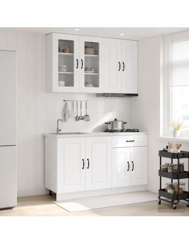 Unità Cucina KALMAR 4 pcs Bianco Legno ingegnerizzato