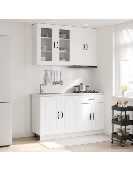 Unità Cucina KALMAR 4 pcs Bianco Legno ingegnerizzato