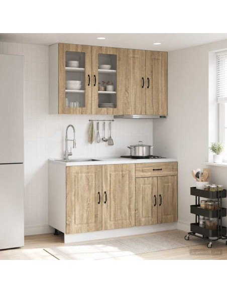 Unità Cucina KALMAR 4 pcs Rovere Sonoma Legno ingegnerizzato