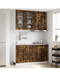 Unità Cucina KALMAR 4 pcs Rovere Fumo Legno ingegnerizzato