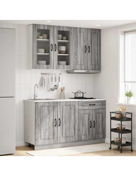 Unità Cucina KALMAR 4 pcs Sonoma grigio Legno ingegnerizzato