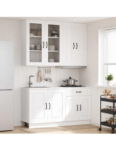 Unità Cucina KALMAR 4 pcs Bianco Legno ingegnerizzato