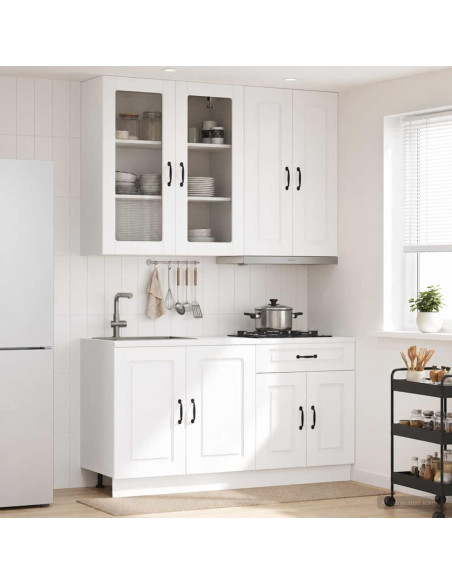 Unità Cucina KALMAR 4 pcs Bianco Legno ingegnerizzato