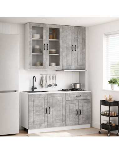 Unità Cucina KALMAR 4 pcs Grigio Cemento Legno ingegnerizzato