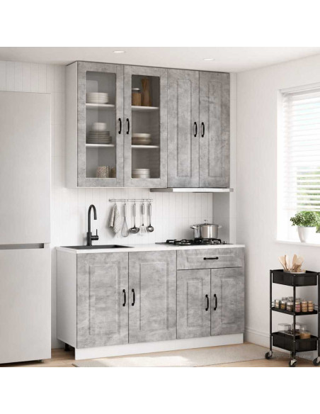 Unità Cucina KALMAR 4 pcs Grigio Cemento Legno ingegnerizzato