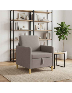 Divano con Storage Tortora 72 x 78 x 87 cm Poliestere