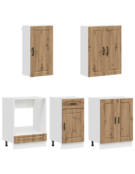 Unità Cucina PORTO 5 pcs Rovere Artigianale