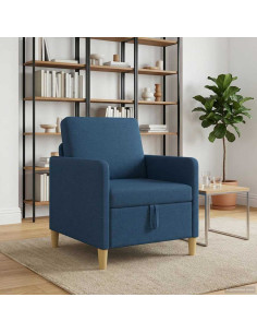 Divano con Storage Blu 72 x 78 x 87 cm Poliestere