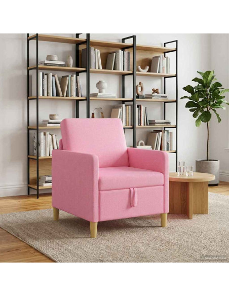Divano con Storage Rosa 72 x 78 x 87 cm Poliestere