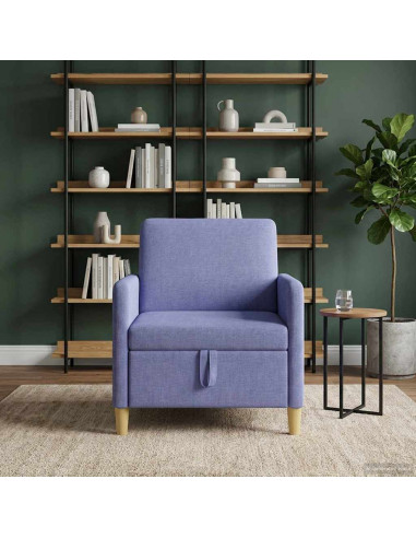 Divano con Storage Blu jeans 72 x 78 x 87 cm Poliestere