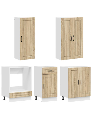 Unità Cucina PORTO 5 pcs Rovere Sonoma Legno ingegnerizzato