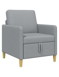 Divano con Storage Grigio Chiaro 72 x 78 x 87 cm Poliestere 2