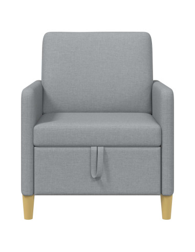 Divano con Storage Grigio Chiaro 72 x 78 x 87 cm Poliestere