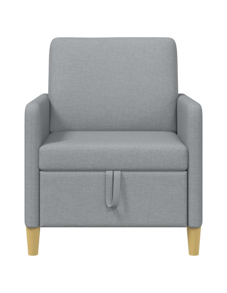 Divano con Storage Grigio Chiaro 72 x 78 x 87 cm Poliestere