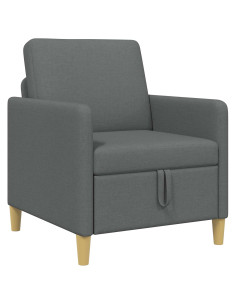 Divano con Storage Grigio Scuro 72 x 78 x 87 cm Poliestere 2