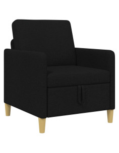 Divano con Storage Nero 72 x 78 x 87 cm Poliestere 2