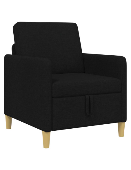 Divano con Storage Nero 72 x 78 x 87 cm Poliestere