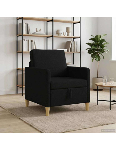 Divano con Storage Nero 72 x 78 x 87 cm Poliestere