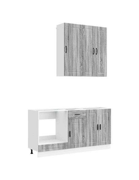 Unità Cucina PORTO 5 pcs Sonoma grigio Legno ingegnerizzato