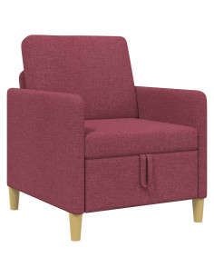 Divano con Storage Rosso Vino 72 x 78 x 87 cm Poliestere 2