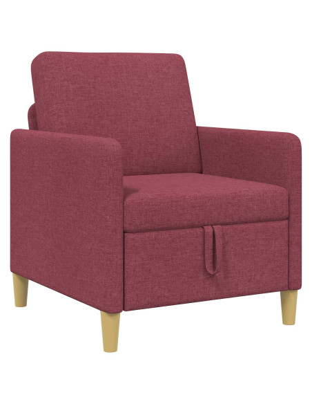 Divano con Storage Rosso Vino 72 x 78 x 87 cm Poliestere