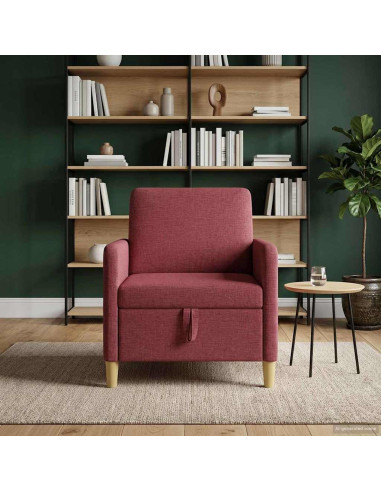 Divano con Storage Rosso Vino 72 x 78 x 87 cm Poliestere