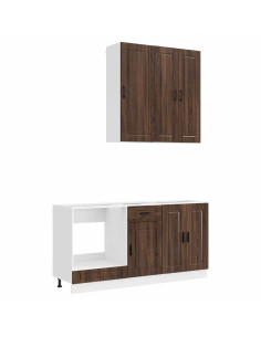 Unità Cucina PORTO 5 pcs Rovere Marrone Legno ingegnerizzato 2