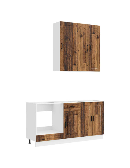 Unità Cucina PORTO 5 pcs Legno antico Legno ingegnerizzato