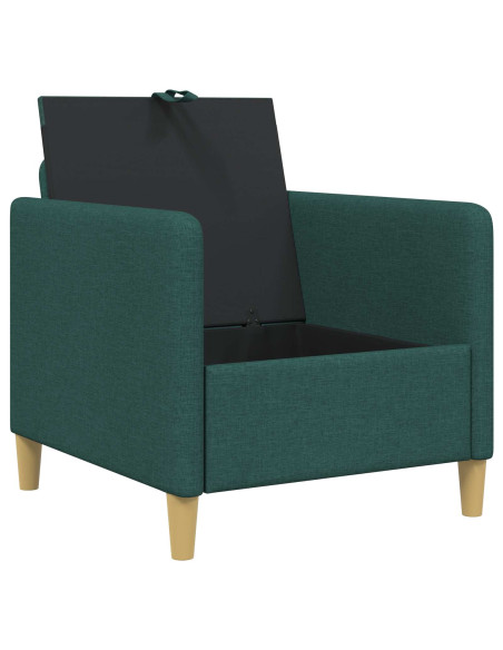 Divano con Storage Verde Scuro 72 x 78 x 87 cm Poliestere