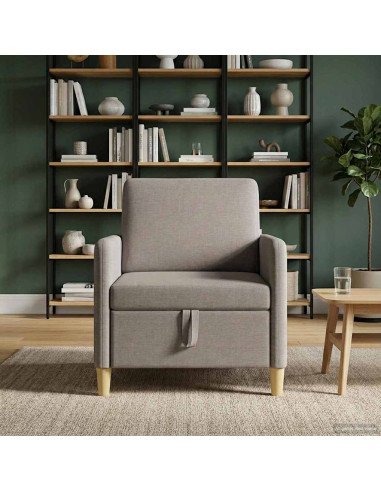 Divano con Storage Tortora 72 x 78 x 87 cm Poliestere