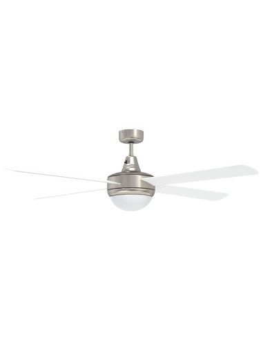 Ventilatore da soffitto con luce e telecomando Ø 130 cm Bianco