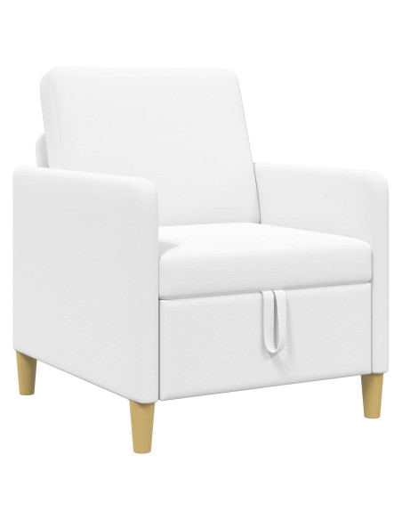 Divano con Storage Bianco 72 x 78 x 87 cm Poliestere