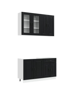 Unità Cucina KALMAR 4 pcs Nero Legno ingegnerizzato 2