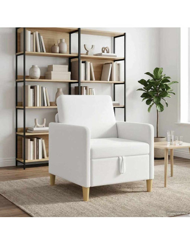 Divano con Storage Bianco 72 x 78 x 87 cm Poliestere