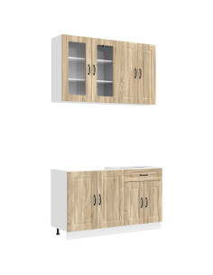 Unità Cucina KALMAR 4 pcs Rovere Sonoma Legno ingegnerizzato 2