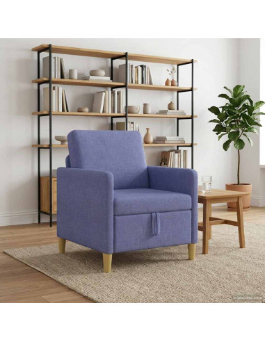 Divano con Storage Blu jeans 72 x 78 x 87 cm Poliestere