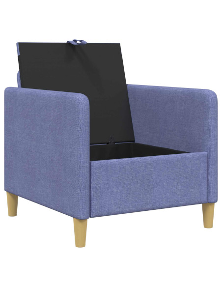 Divano con Storage Blu jeans 72 x 78 x 87 cm Poliestere