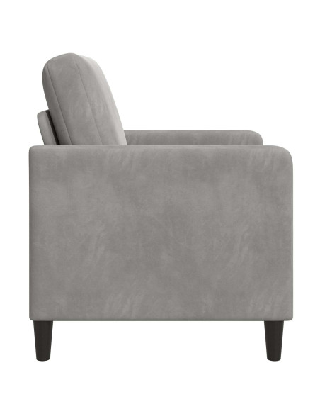 Divano con Storage Grigio Chiaro 72 x 78 x 87 cm Poliestere