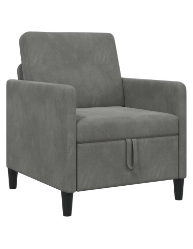 Divano con Storage Grigio Scuro 72 x 78 x 87 cm Poliestere