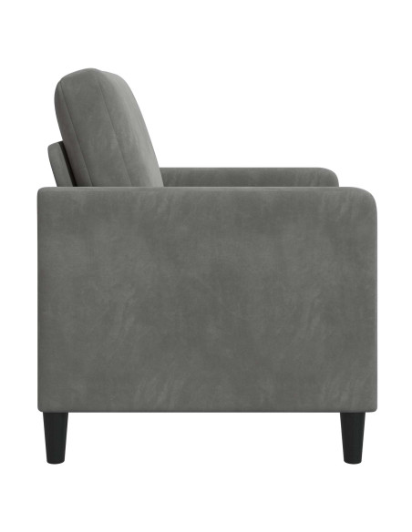 Divano con Storage Grigio Scuro 72 x 78 x 87 cm Poliestere