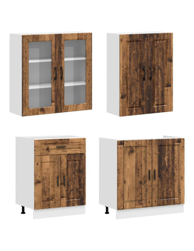 Unità Cucina KALMAR 4 pcs Legno antico Legno ingegnerizzato