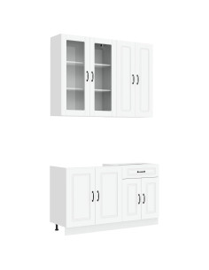 Unità Cucina KALMAR 4 pcs Bianco Legno ingegnerizzato 2