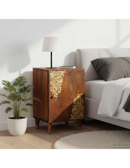 Mobile da Bagno con archiviazione Marrone miele 38 x 33 x 58 cm