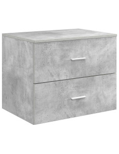 Mobile da Bagno da Muro Grigio Cemento 62,5 x 44,5 x 50 cm