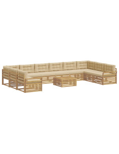 Set divani Legno di Acacia Massello 2