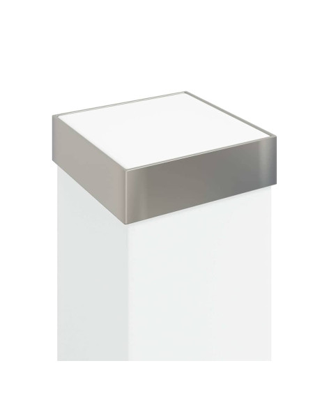 Lampioni a dissuasore con sensore e presa 3 pz 80 cm Acciaio Inox IP44