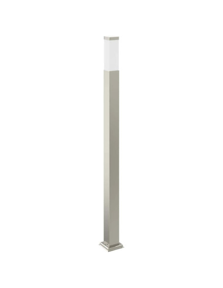 Lampada a paletto con sensore e presa 110 cm Acciaio Inox IP44