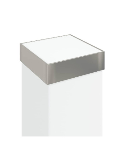 Lampioni a dissuasore con sensore e presa 3 pz 110 cm Acciaio Inox IP44