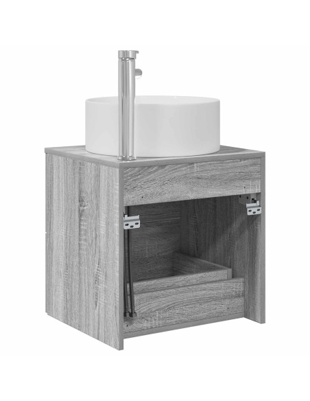 Mobile Lavabo da Parete Sonoma grigio 49,5 x 44,5 x 65,5 cm