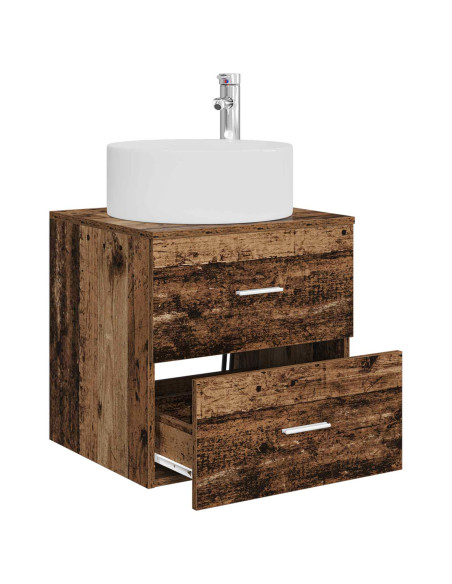 Mobile Lavabo da Parete Legno antico 49,5 x 44,5 x 65,5 cm